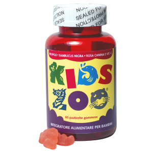 Kids zoo propoli, sambucus nigra, rosa canina e vitamina C