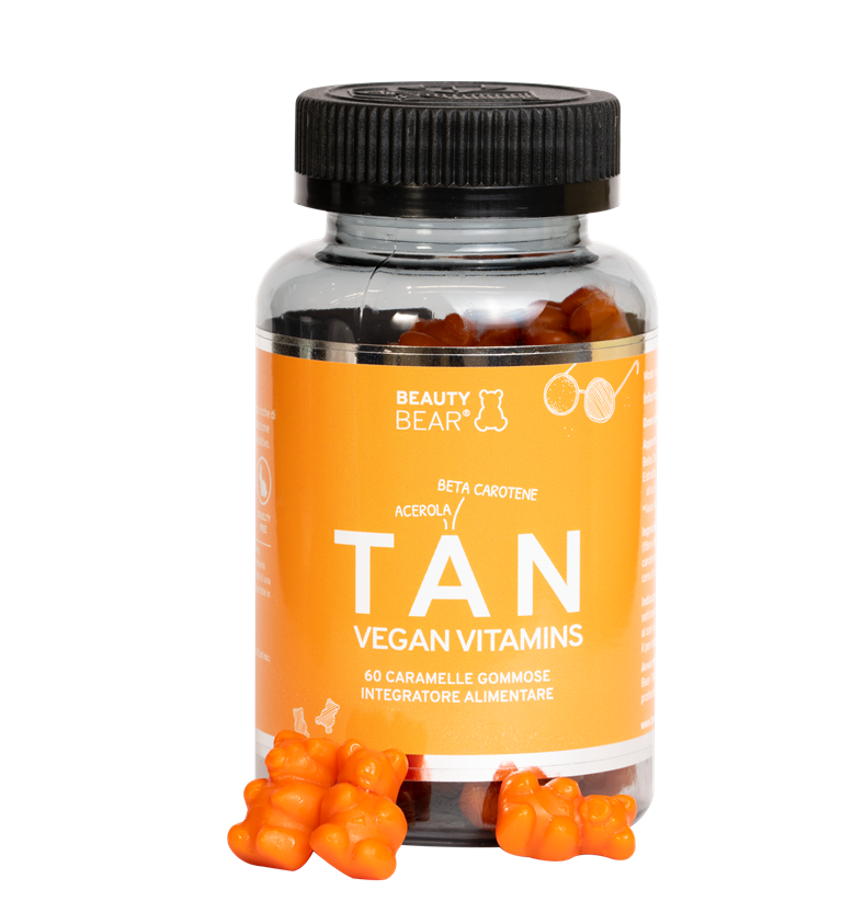 Beauty bear tan vegan vitamins