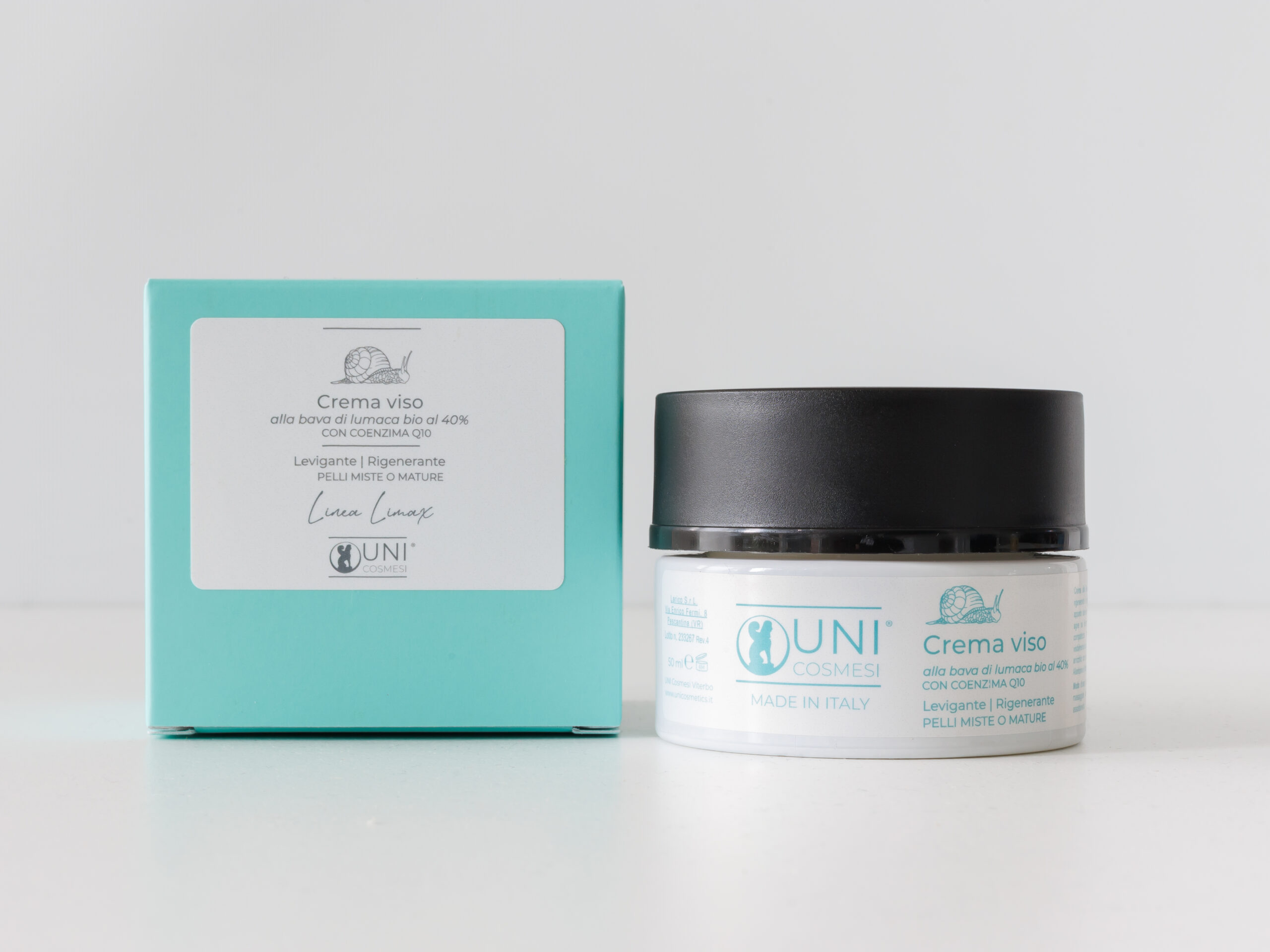 Crema viso alla bava di lumaca biologica al 40%