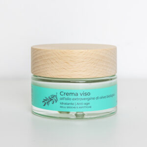 Alternative view of crema viso con olio EVO biologico e acido ialuronico
