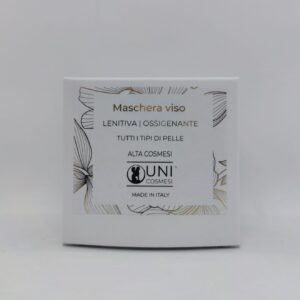 maschera viso lenitiva ossigenante